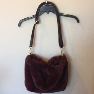 Free People Faux Fur Bag
